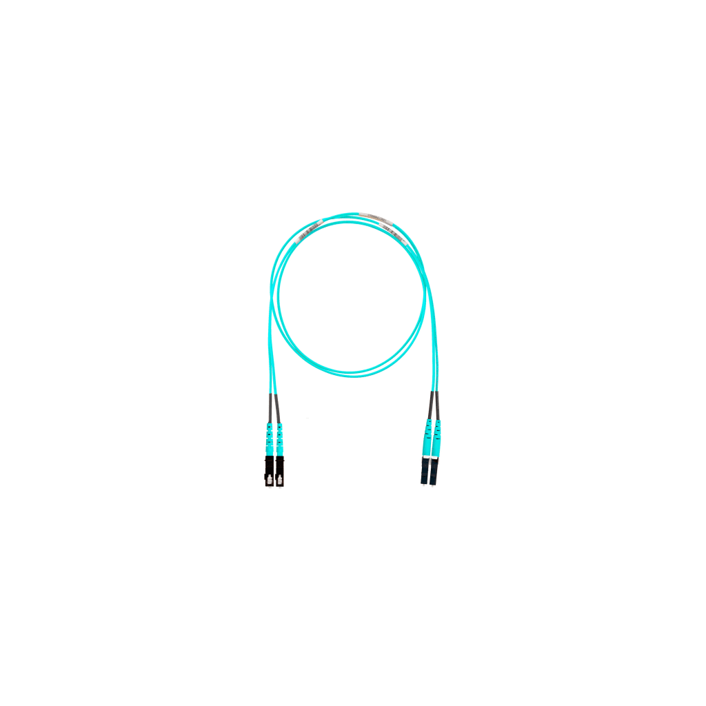 Jumper de Fibra Optica Multimodo 50/125 OM4, LC-SC Duplex, LSZH, Color Aqua, 6 Metros (19.69 Pies)