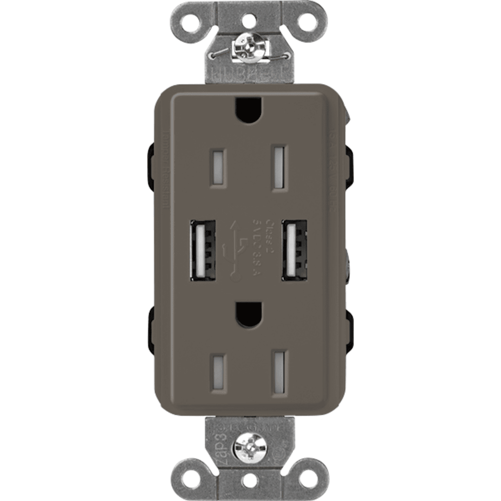 Receptáculo 15 A con puerto USB