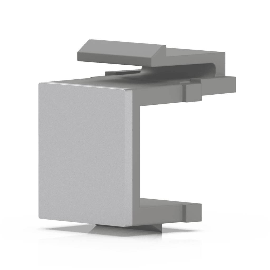 Insertos Ciegos Keystone para Cubrir Puertos No Utilizados en Patch Panel Blank de 24 Puertos, Instalación Snap-In, Paquete con 24 Piezas