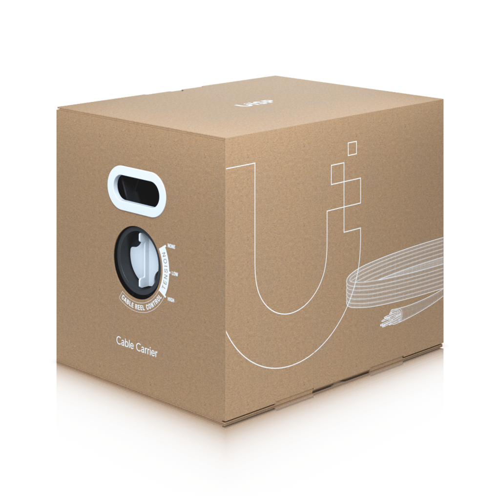 UISP Cable Carrier - Bobina de 305 Metros (1000 Pies) de Cable Ethernet de Grado Industrial con Protecci?n Contra Da?os Ambientales y Descargas Electrost?ticas Color Negro