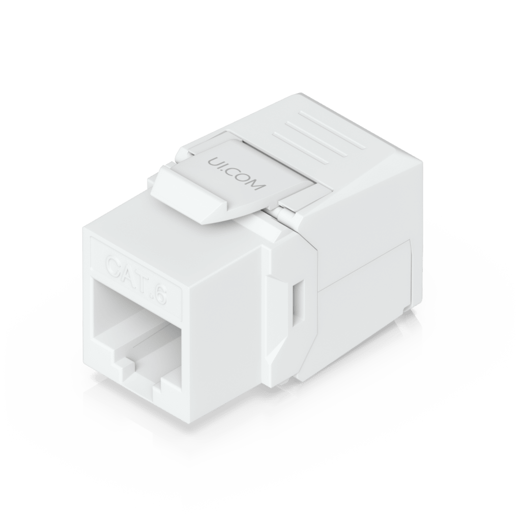 Keystone Jack Cat6 Tipo Toolless para Terminación sin Herramientas, Instalación Snap-In en Patch Panel, Paquete con 12 Piezas