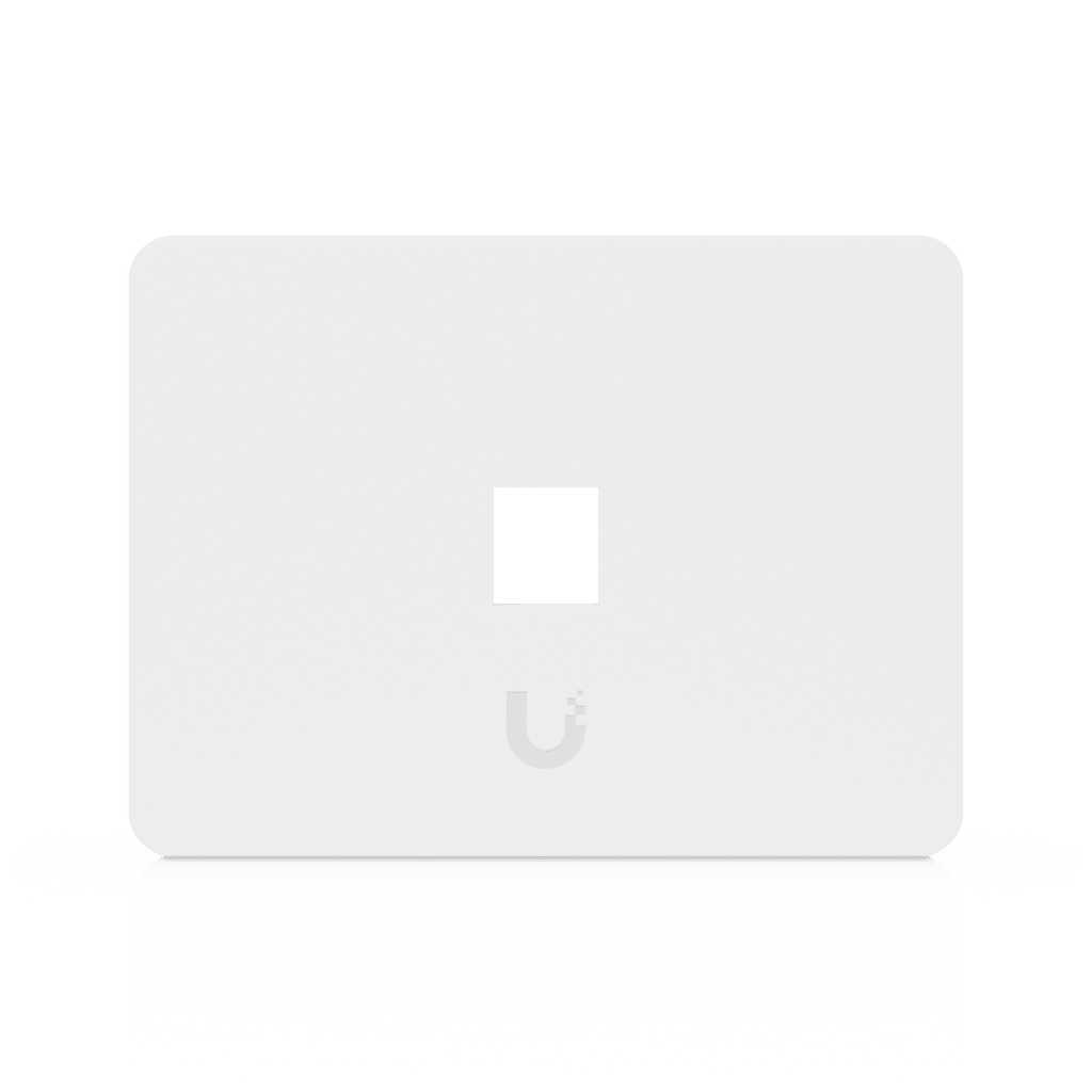 Placa de Pared Horizontal Universal para Keystone de 1 Puerto con Cubierta Pintable, Acabado Personalizable, Paquete con 4 Piezas