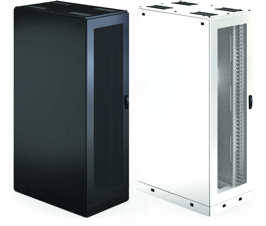 Gabinete para Servidor ProLine S1, 45U, Dimensiones 2150 x 600 x 1200 mm, Acero Negro RAL 9005, Base con Ruedas/Niveladores, Incluye Soporte para Regletas, Manejo de Cableado y Flujo de Aire