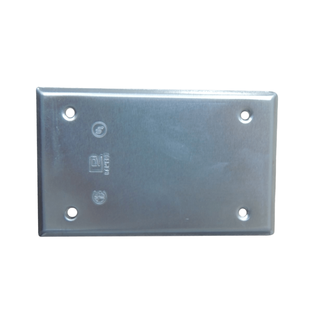 Tapa Ciega Rectangular / 4 Diámetros.