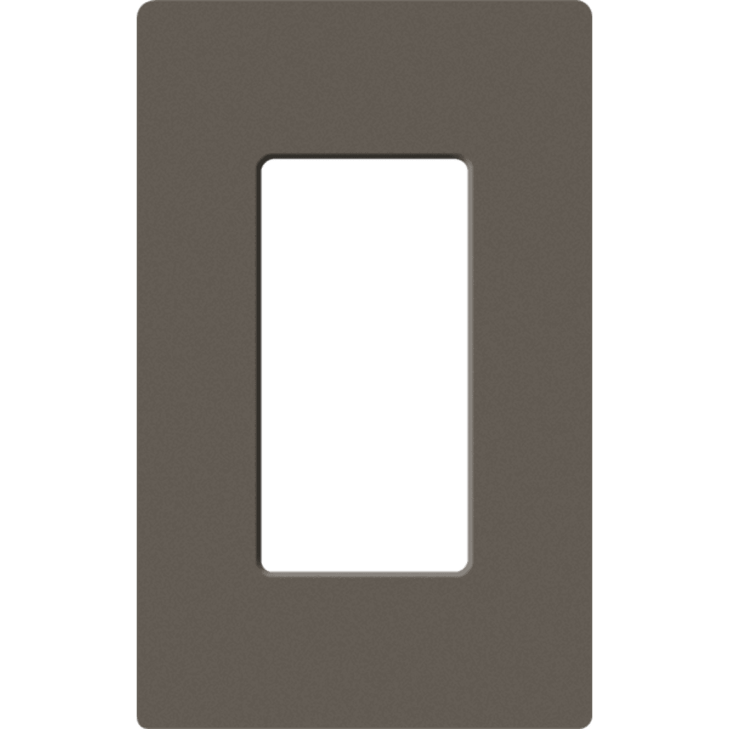 Placa de pared 1 espacio, para atenuador (dimmer), apagador ó control remoto inalámbrico LUTRON.