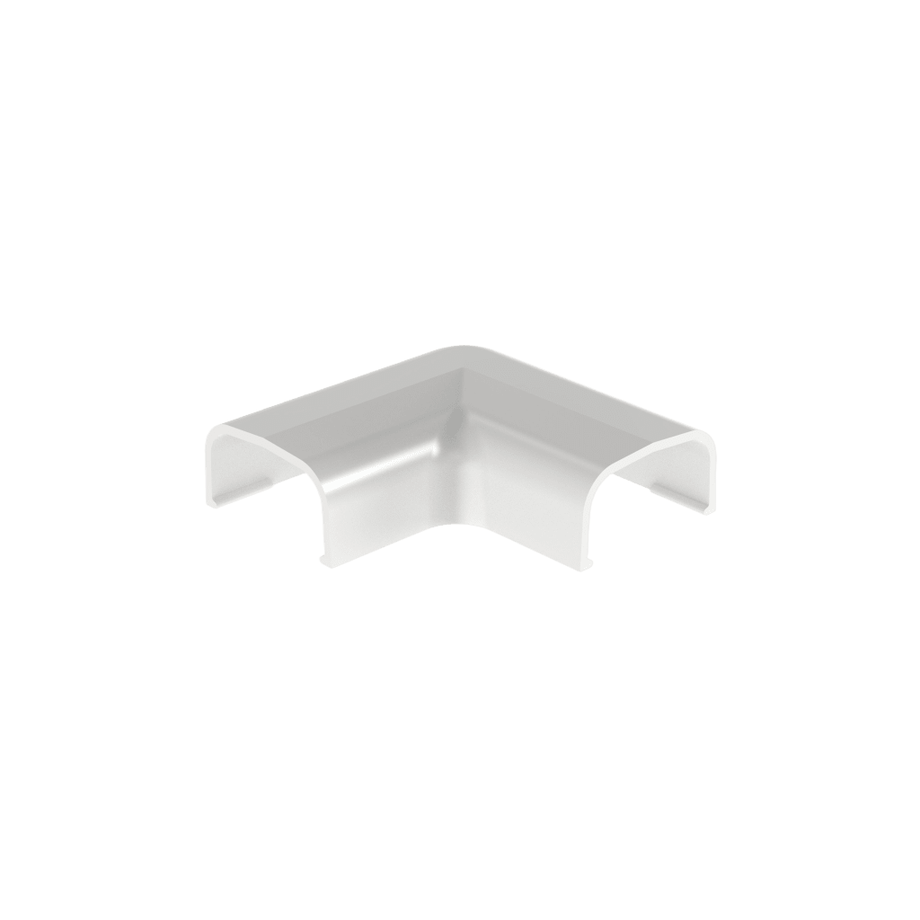 Conexión en ángulo recto "L", para uso con canaleta LD5, material ABS, Color Blanco