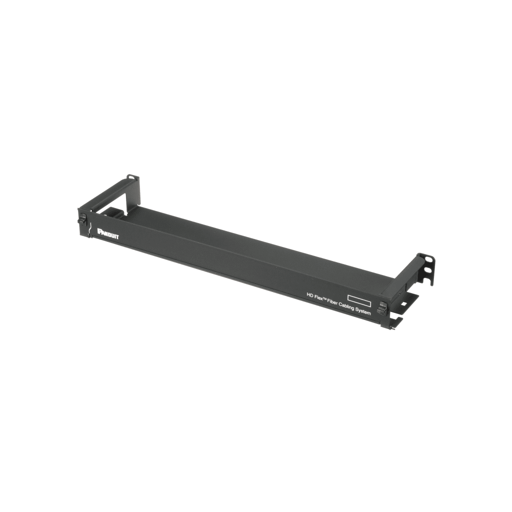 Organizador de Cables Frontal, para Panel de Fibra ?ptica HD Flex, de 1 UR, Color Negro