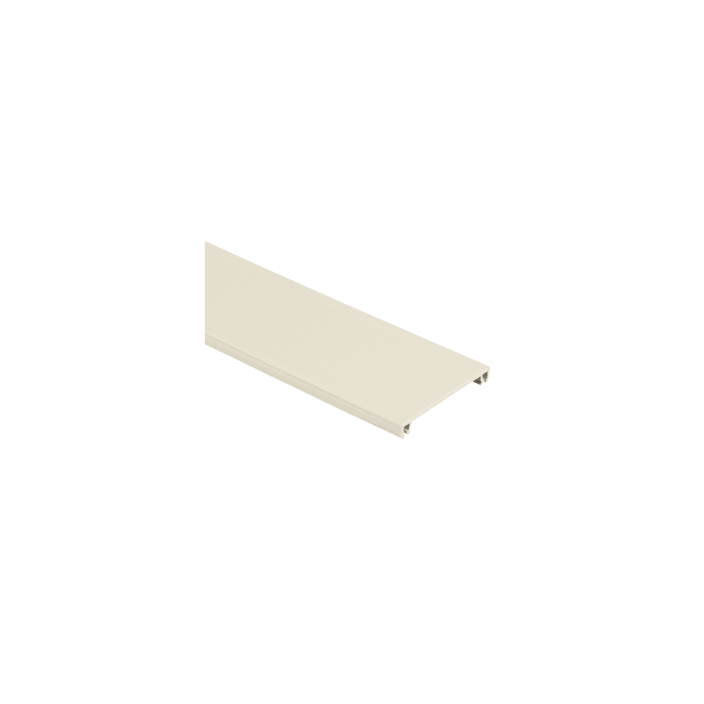 Cubierta para canaleta T-70, de PVC rígido, 70.1 x 9.1 x 1800 mm, Color Blanco Mate