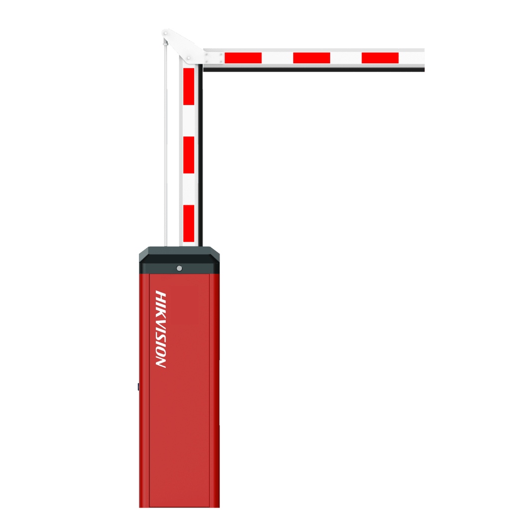 Barrera Vehicular de Brazo Articulado con Motor DC/ Apertura 1.5 Seg/ 220 VCA