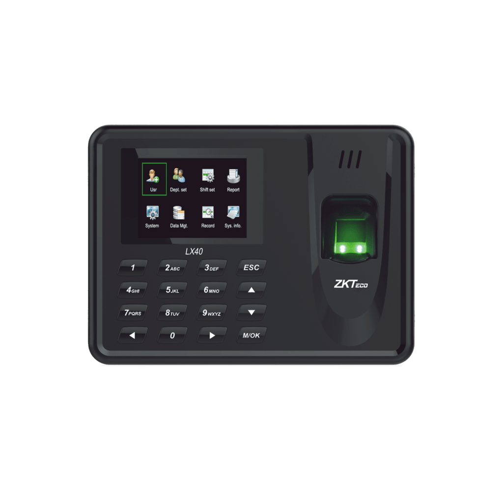 Lector de Huella con Teclado para Control de Asistencia, 500 Huellas, Genera Reporte por USB en Excel, Descarga mediante memoria USB / (solo en idioma ingles)