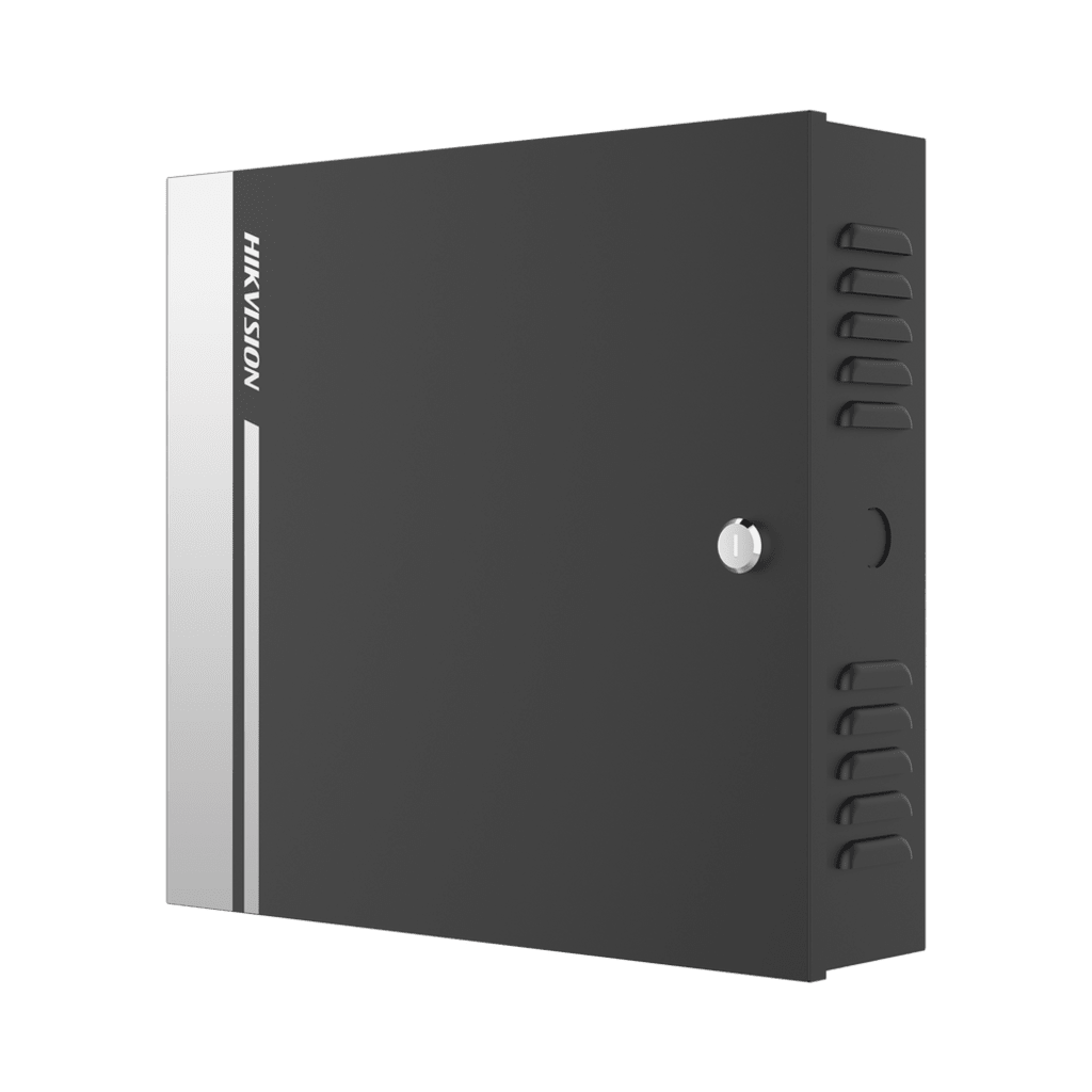 Controlador de Acceso para 1 Puerta y 2 Lectores Wiegand o RS485 / Incluye Gabinete y Fuente de Alimentación 12Vcc/8A / Soporta Batería de Respaldo / Wiegand y RS-485 / 10,000 Tarjetas