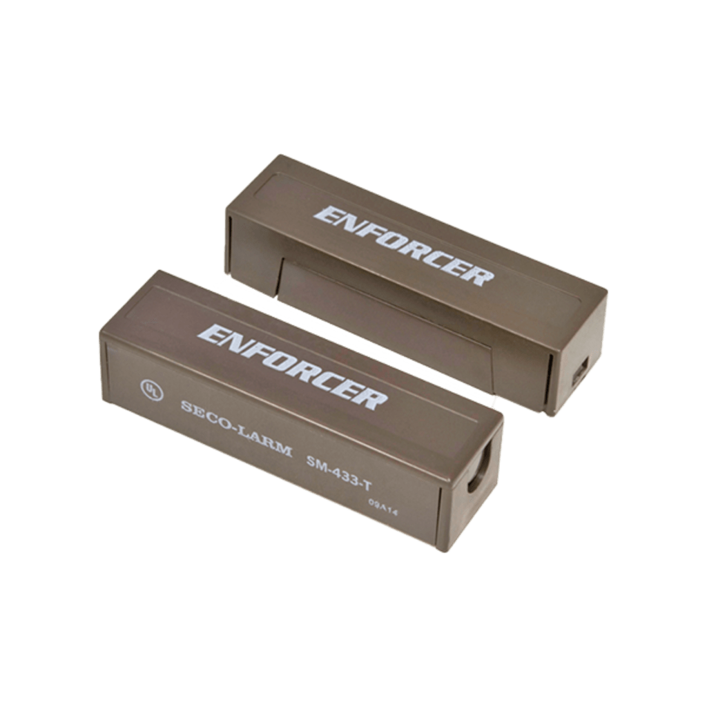 Contactos Magnéticos de  Montaje Superficial / Terminales Chapados en Oro / SPST (N.O.) / Circuito Cerrado / Imán Neodimio / 11/4" Brecha / Plástico ABS